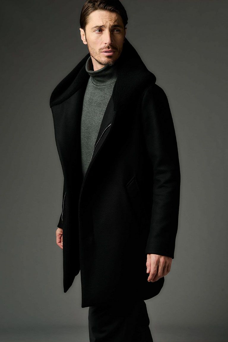 WRAP HOODED［BLACK/BLACK］ | VATOMCE | 1PIU1UGUALE3正規店 