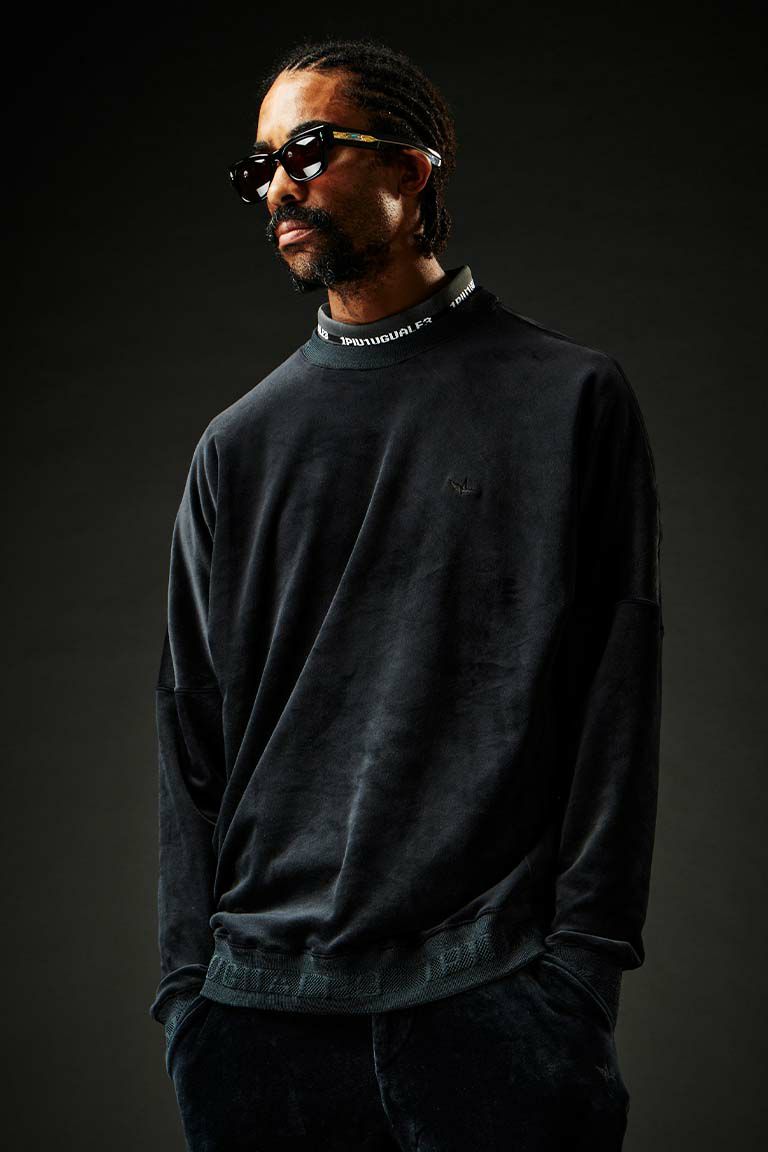 COMBINATION SPORT LOOSE FIT CREW［BLACK］ | VATOMCE | 1PIU1UGUALE3正規店