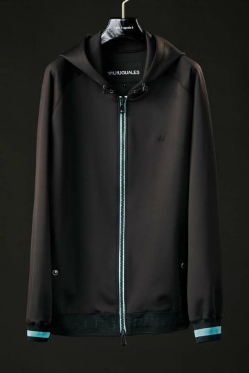 1PIU1UGUALE3 SPORT 113 SPORT×THESAINT MAFIA ZIP UP PARKA 1PIU1UGUALE3 - 113 SPORT / THESAINT MAFIA ZIP UP PARKA BLACK