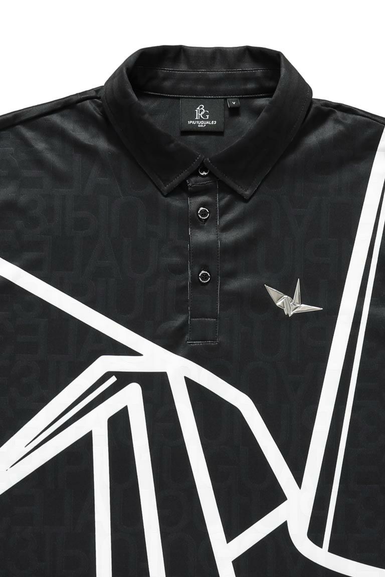 S/S POLO JACQUARD［BLACK］ | VATOMCE | 1PIU1UGUALE3正規店