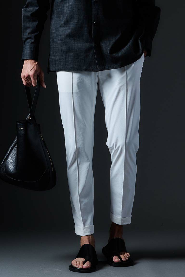 限定セール -SALE | SLACKS［WHITE］ CREASE VATOMCE 1PIU1UGUALE3正規店 | メンズウェア