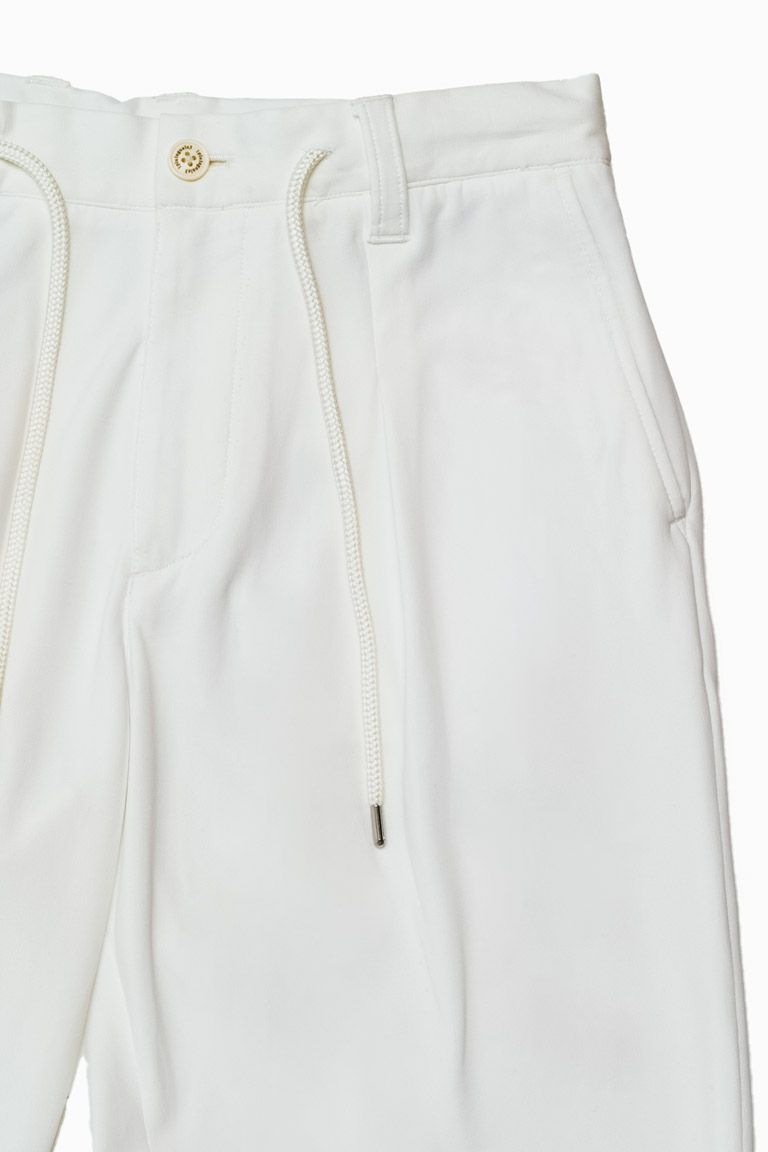 CREASE RIB WIDE SLACKS［WHITE］ | VATOMCE | 1PIU1UGUALE3正規店