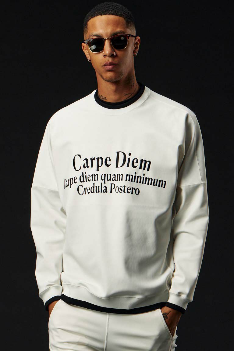 CLASSIC SWEAT LOOSE FIT CREW［BLACK］ | VATOMCE