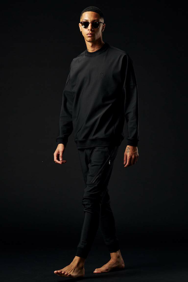 メンズウェア 1PIU1UGUALE3 RIB PANTS(BLACK) 1PIU1UGUALE3 BATTING RIB PANTS