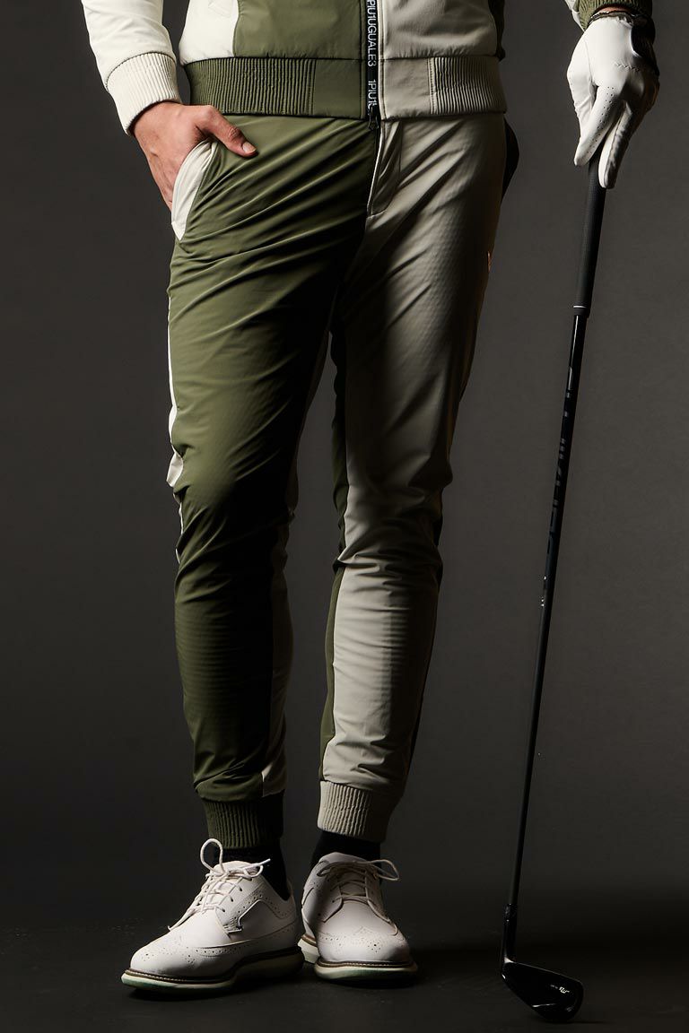 1PIU1UGUALE3 GOLF CRAZY RIB PANTS Lサイズ 1PIU1UGUALE3 GOLF - CRAZY RIB PANTS / ロゴ クレイジー