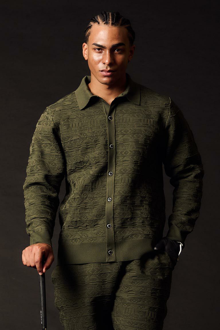 メンズゴルフ ポロシャツ モックネック | 1PIU1UGUALE3 GOLF(ウノピゥ